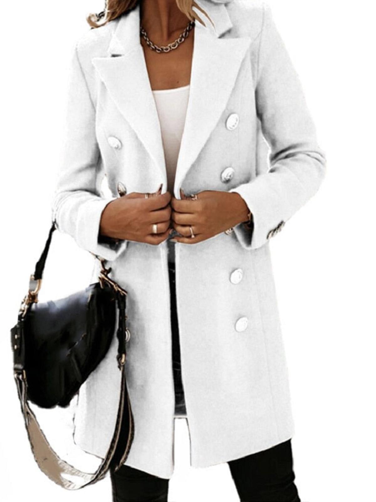 Dames Klassieke Trenchcoat Met Ceintuur En Knopen