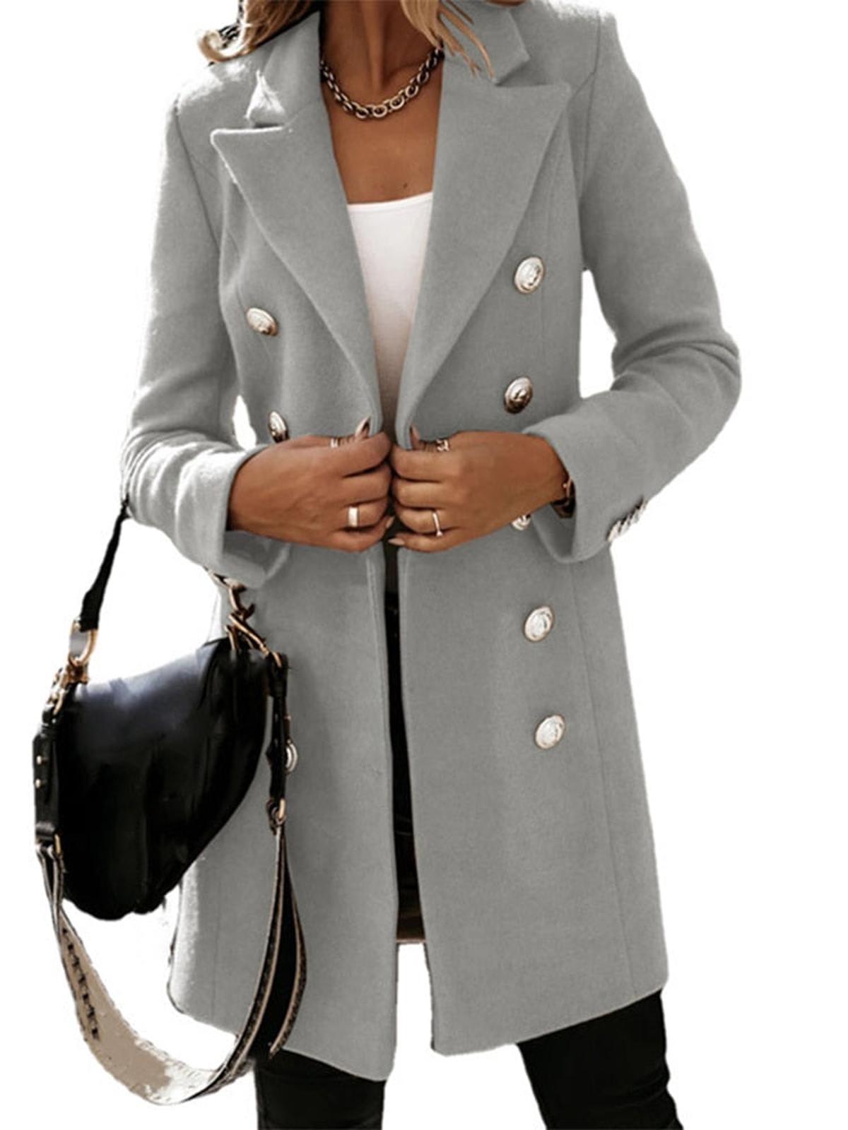 Dames Klassieke Trenchcoat Met Ceintuur En Knopen