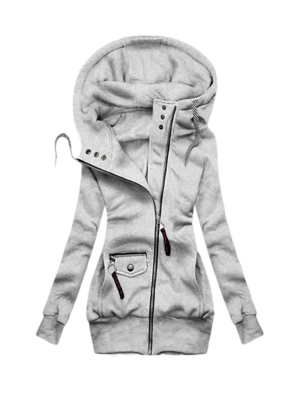 Dames Lange Hoodie Met Verstelbare Capuchon En Elastische Manchetten