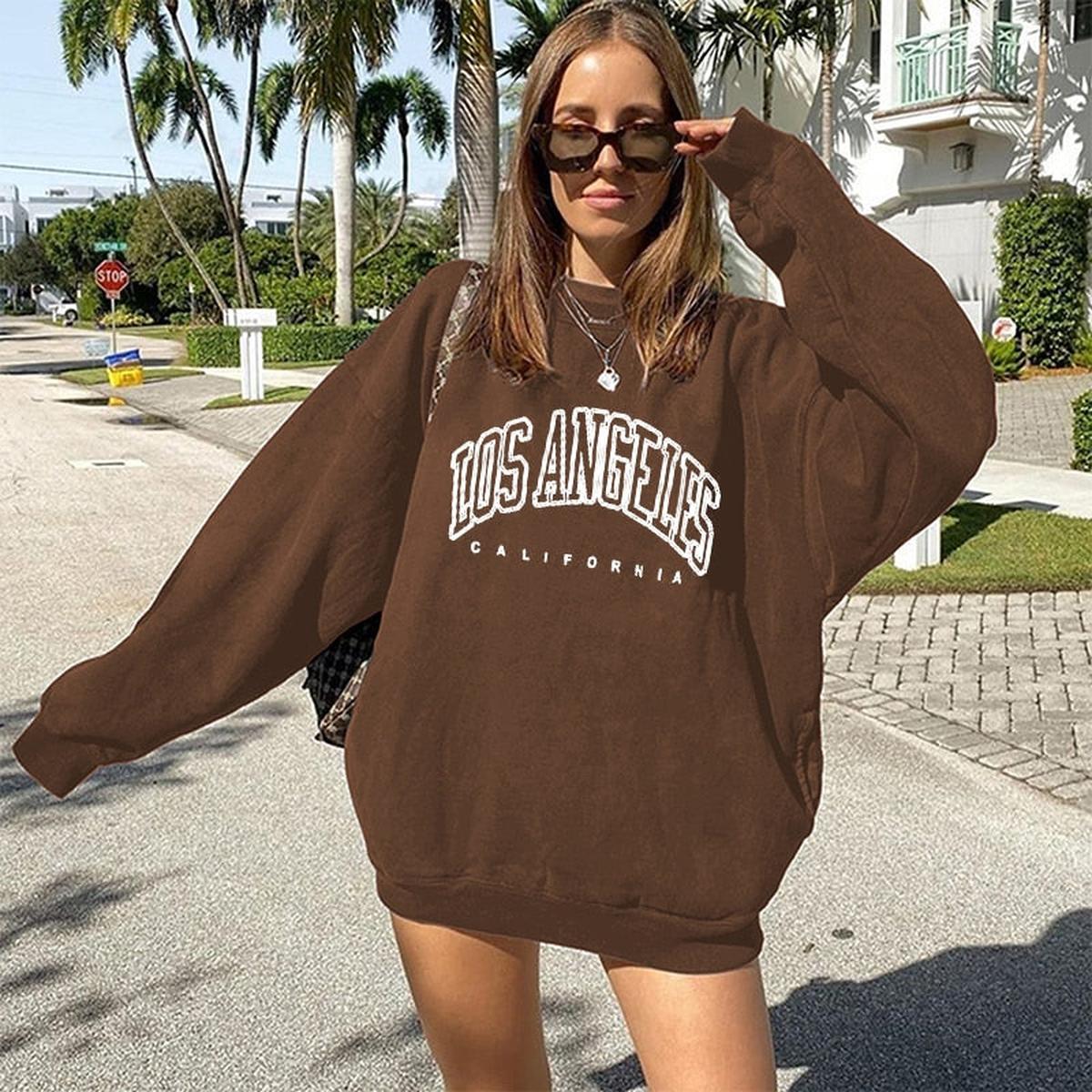 Dames Oversized Pullover Met Lange Mouwen