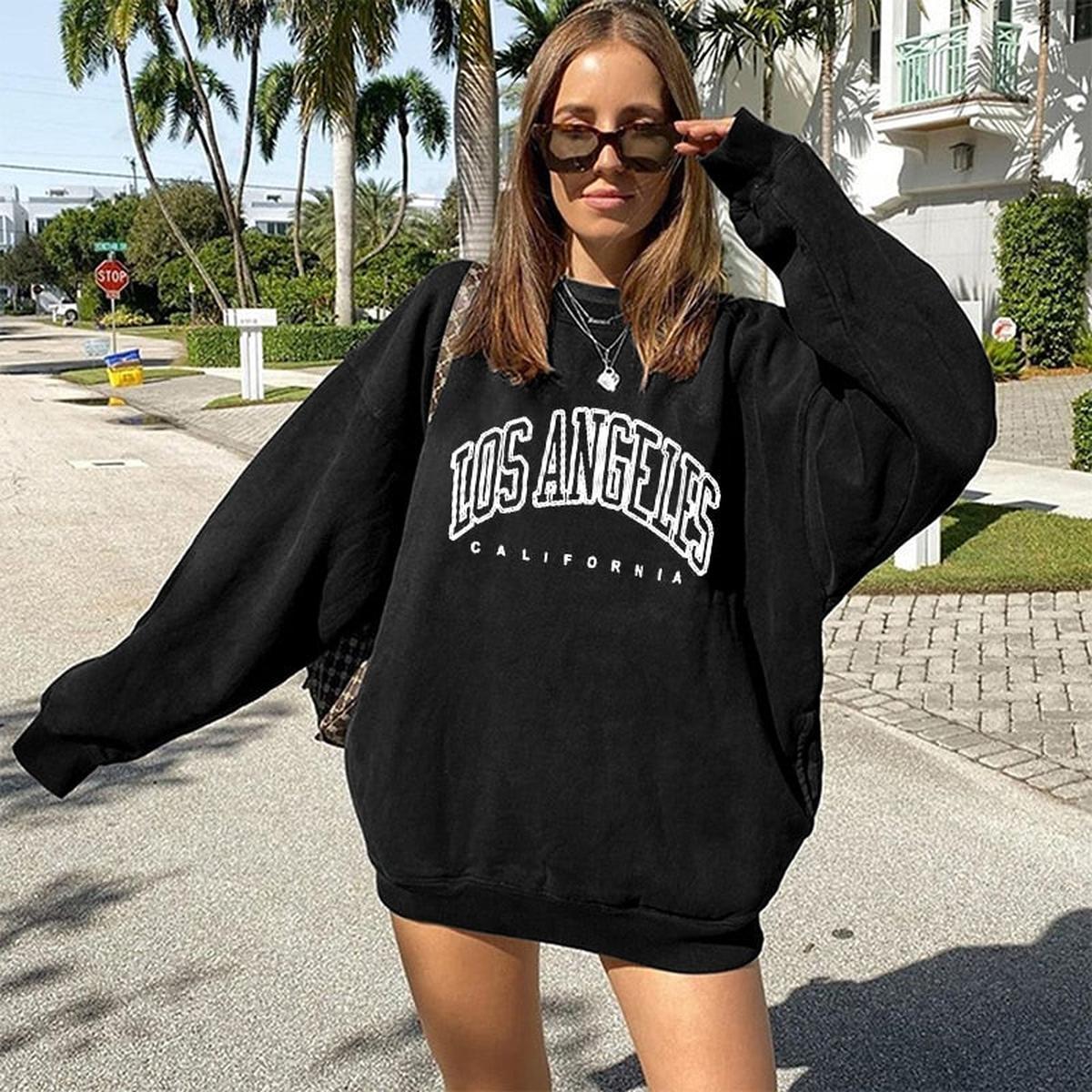 Dames Oversized Pullover Met Lange Mouwen