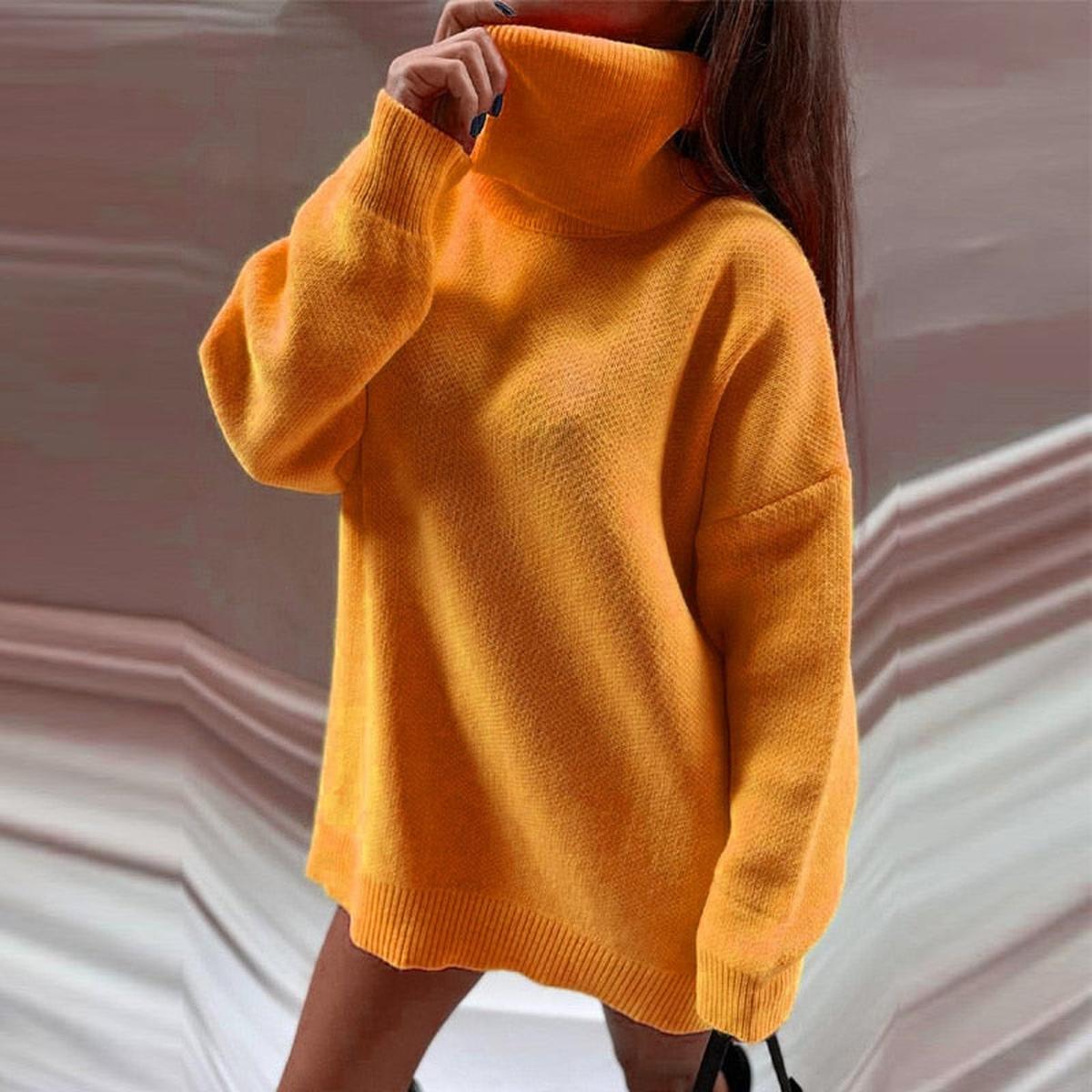 Dames Pullover Met Moderne Kraag Voor Comfort En Stijl