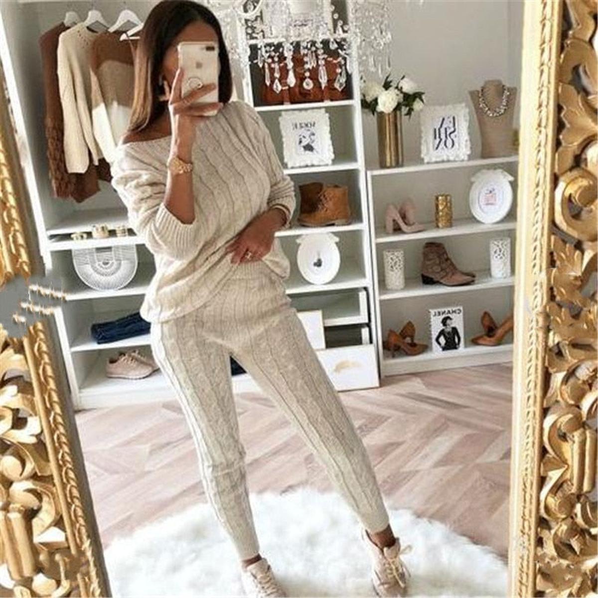 Dames Set Met Trui En Broek Voor Comfortabele En Stijlvolle Outfits
