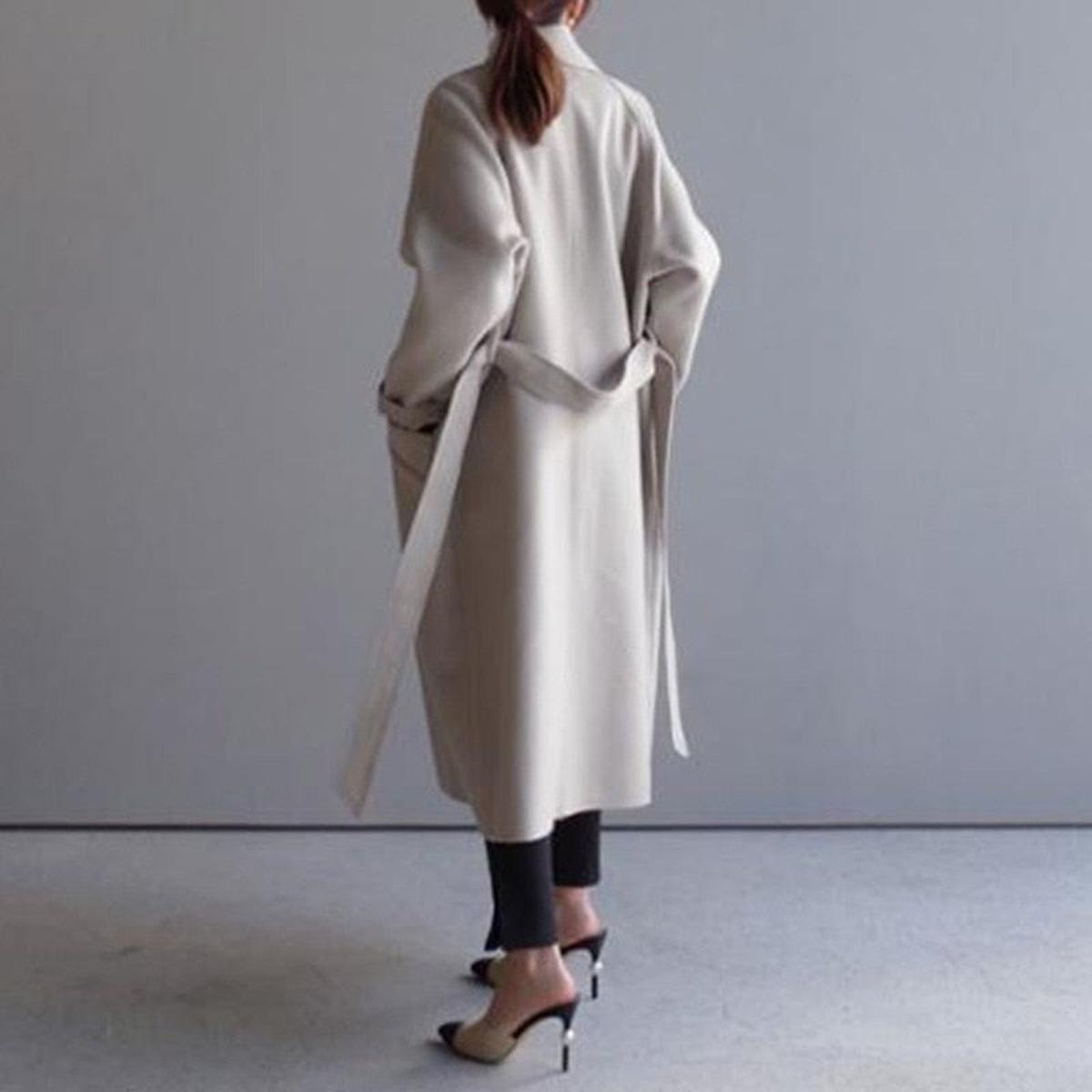 Dames Tijdloze Getailleerde Trenchcoat Met Ceintuur