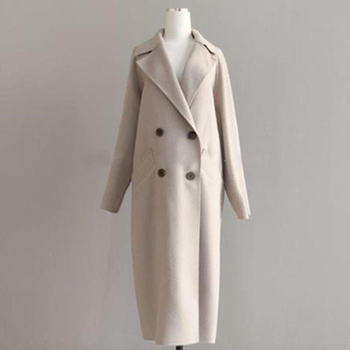 Dames Tijdloze Getailleerde Trenchcoat Met Ceintuur