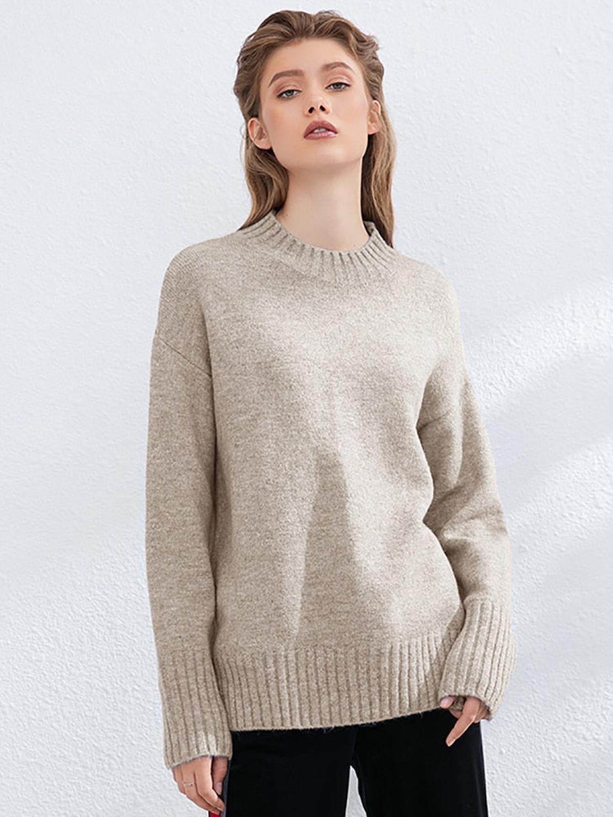 Dames Turtleneck Trui Regular Fit Van Premium Stof