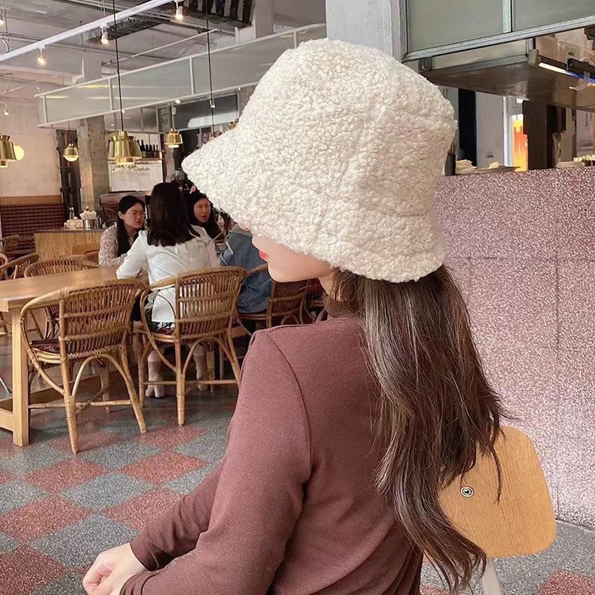 Dames Lamswol Bucket Hoed - Warme Buitenhoed voor Comfort en Stijl - Harlett