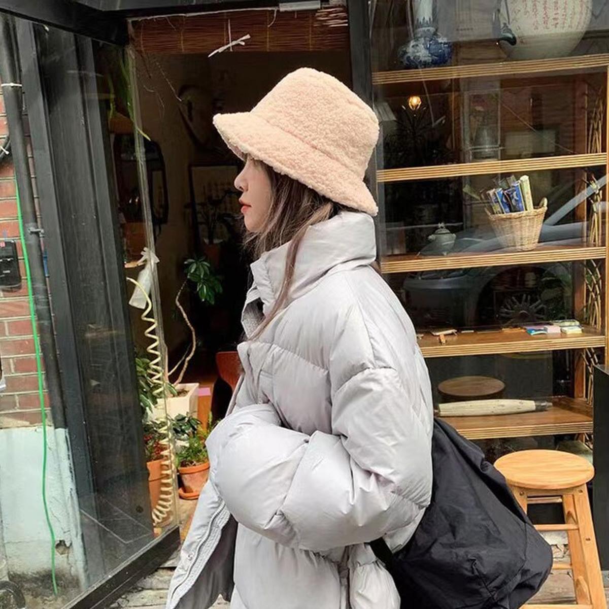 Dames Lamswol Bucket Hoed - Warme Buitenhoed voor Comfort en Stijl - Harlett