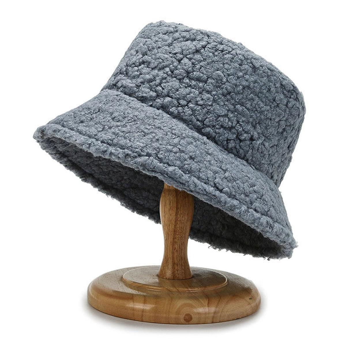 Dames Lamswol Bucket Hoed - Warme Buitenhoed voor Comfort en Stijl - Harlett