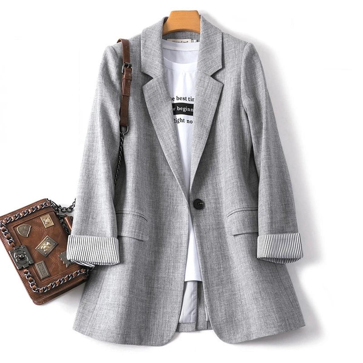 Dames Lange Mouwen Casual Blazer - Harlett