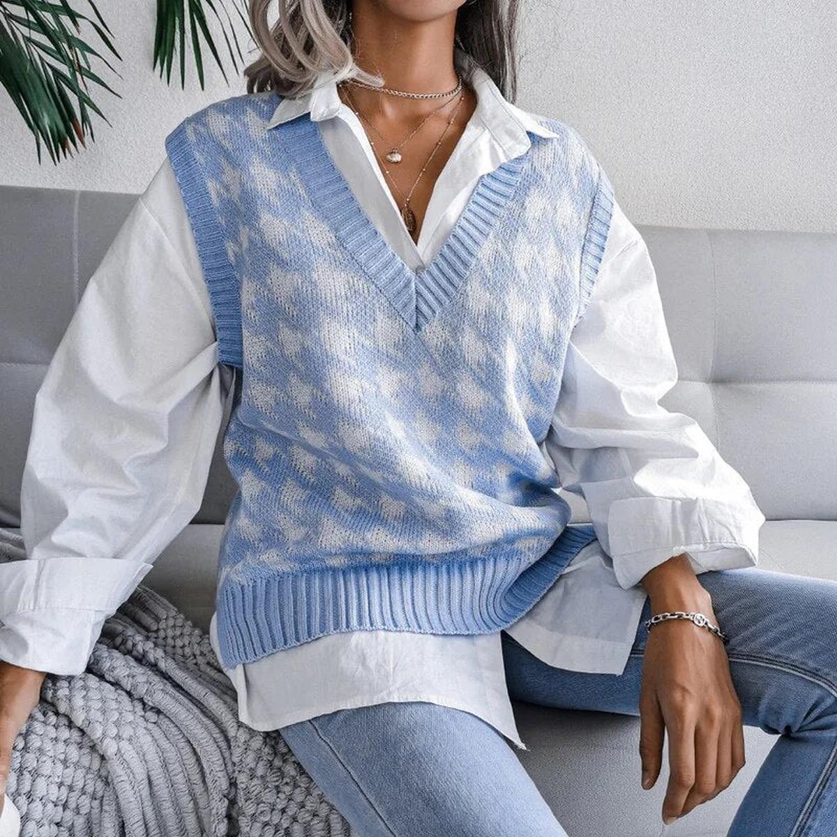 Dames Mouwloos Geruit Vest Top Voor Laagjes Draagcomfort - Harlett