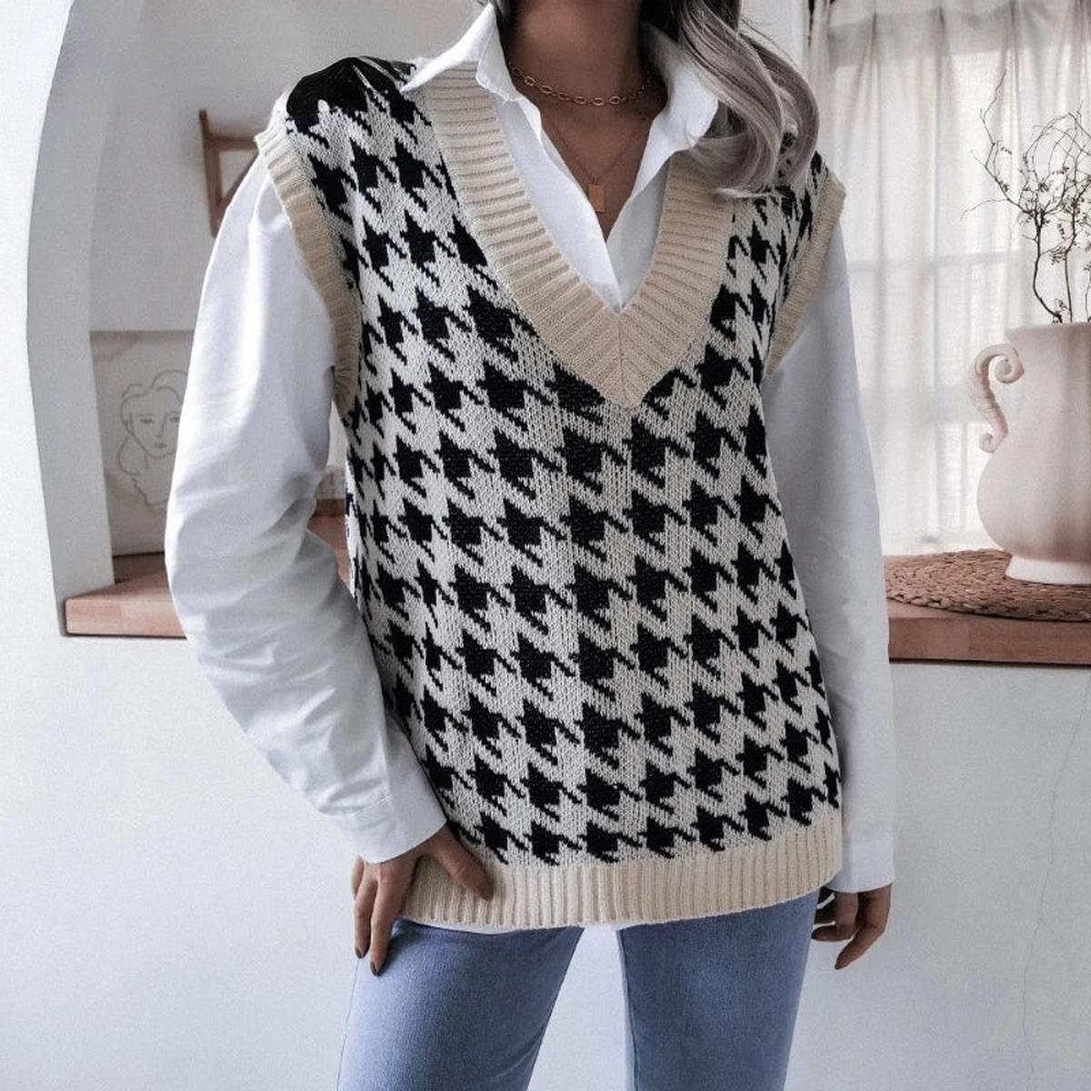 Dames Mouwloos Geruit Vest Top Voor Laagjes Draagcomfort - Harlett