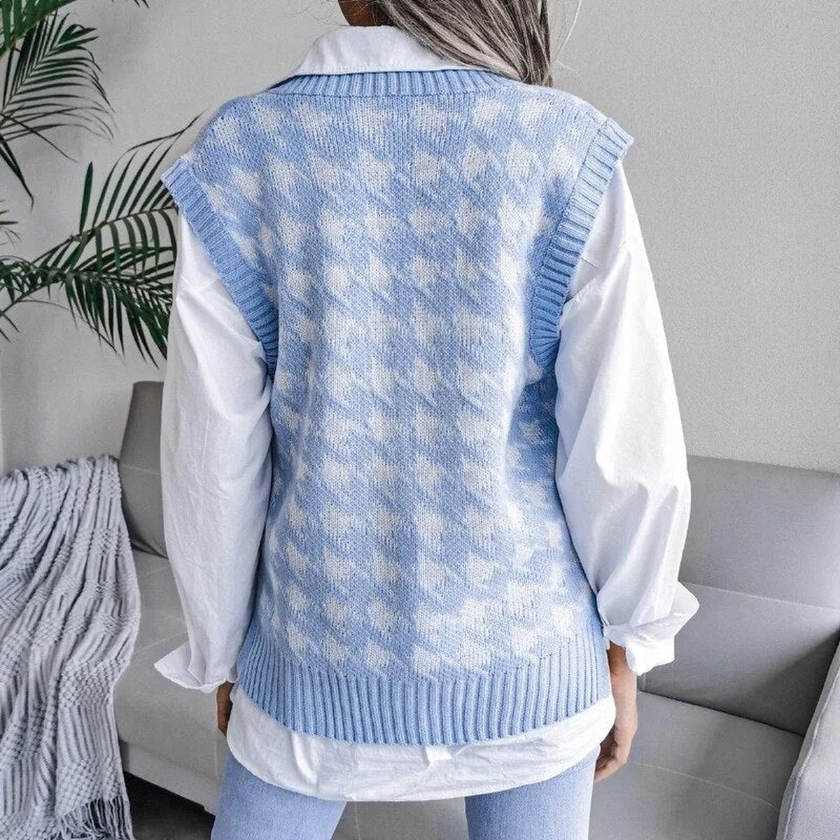 Dames Mouwloos Geruit Vest Top Voor Laagjes Draagcomfort - Harlett