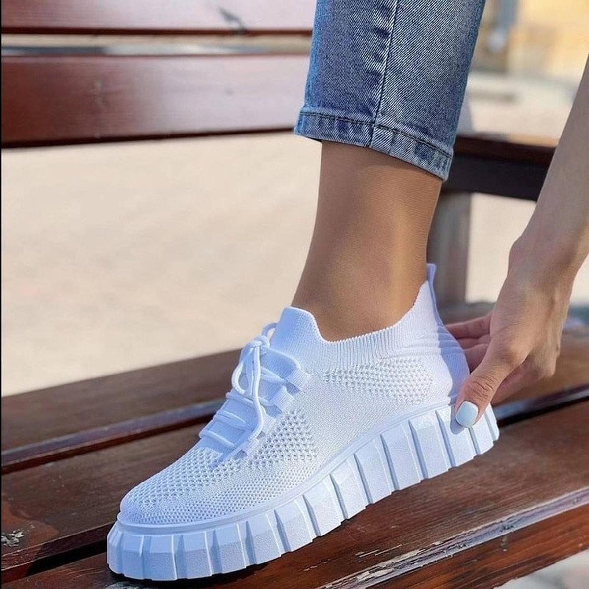 Dames Schoenen Van Rekbare Stretchstof - Ademend, Lichtgewicht, Elastische Pasvorm - Harlett