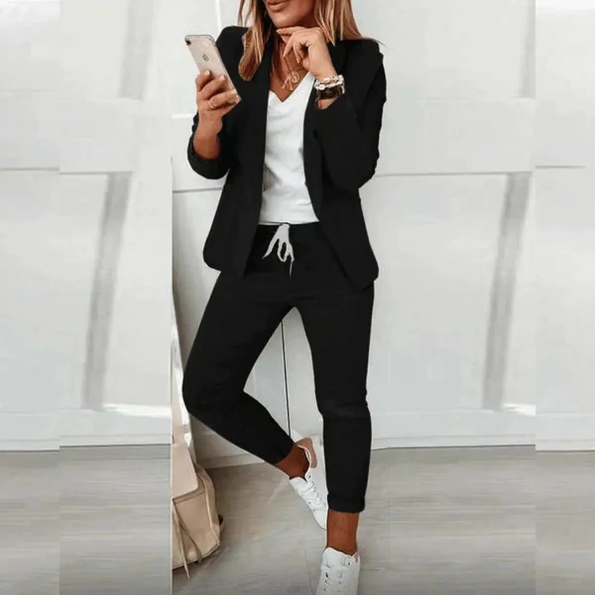 Dames Tailored Blazer Jogger Pak Set - Harlett