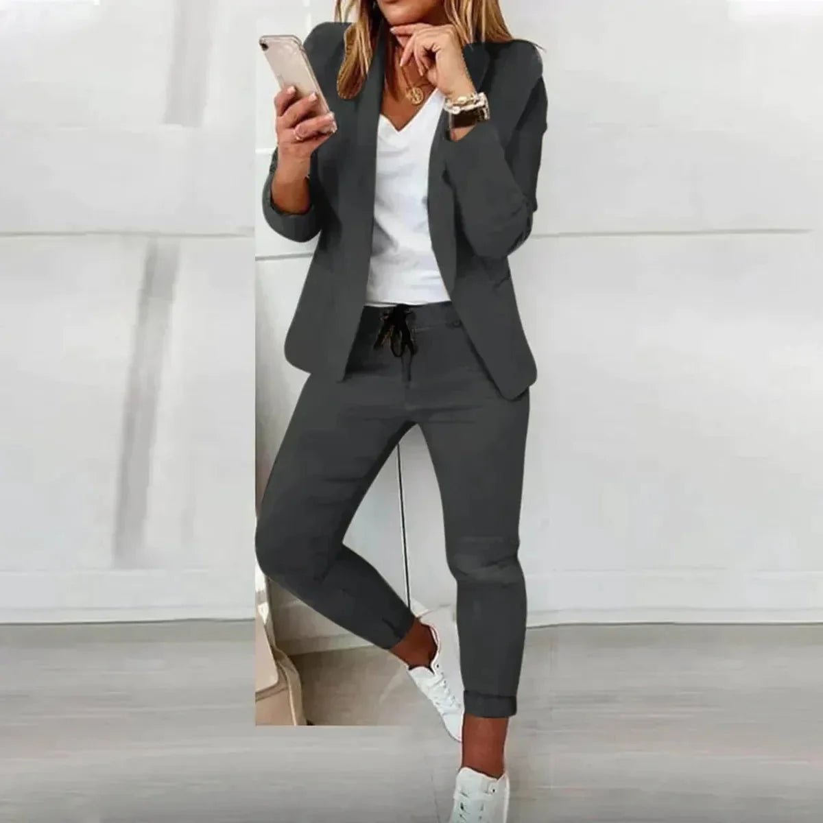 Dames Tailored Blazer Jogger Pak Set - Harlett