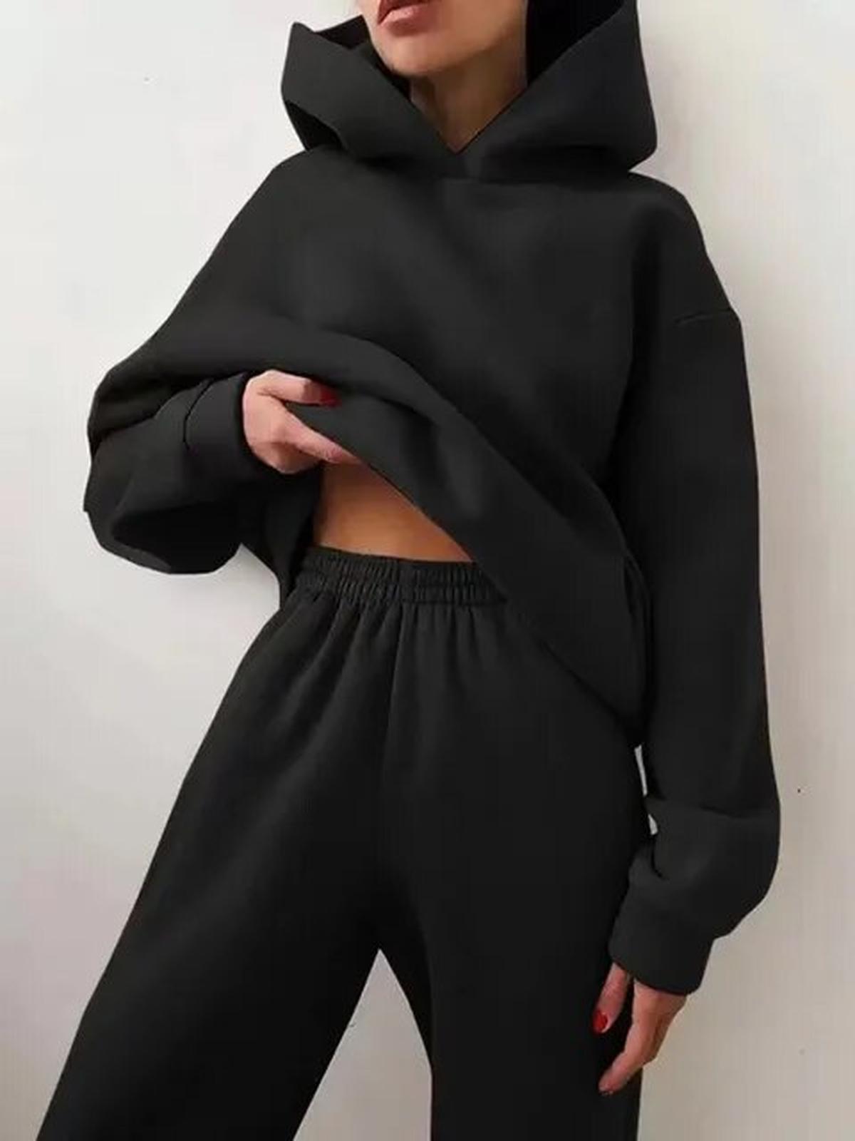 Dames Trainingspak Hoodie En Jogger Set Voor Een Comfortabele Winterstijl - Harlett