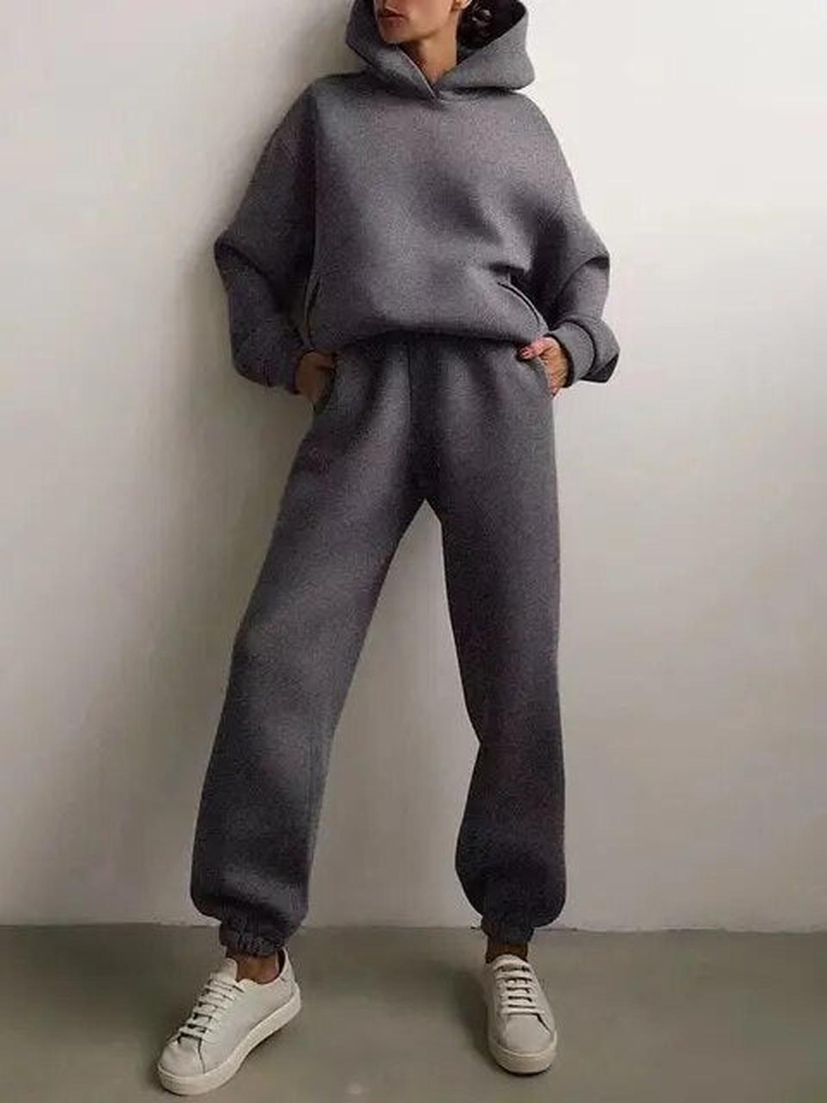 Dames Trainingspak Hoodie En Jogger Set Voor Een Comfortabele Winterstijl - Harlett