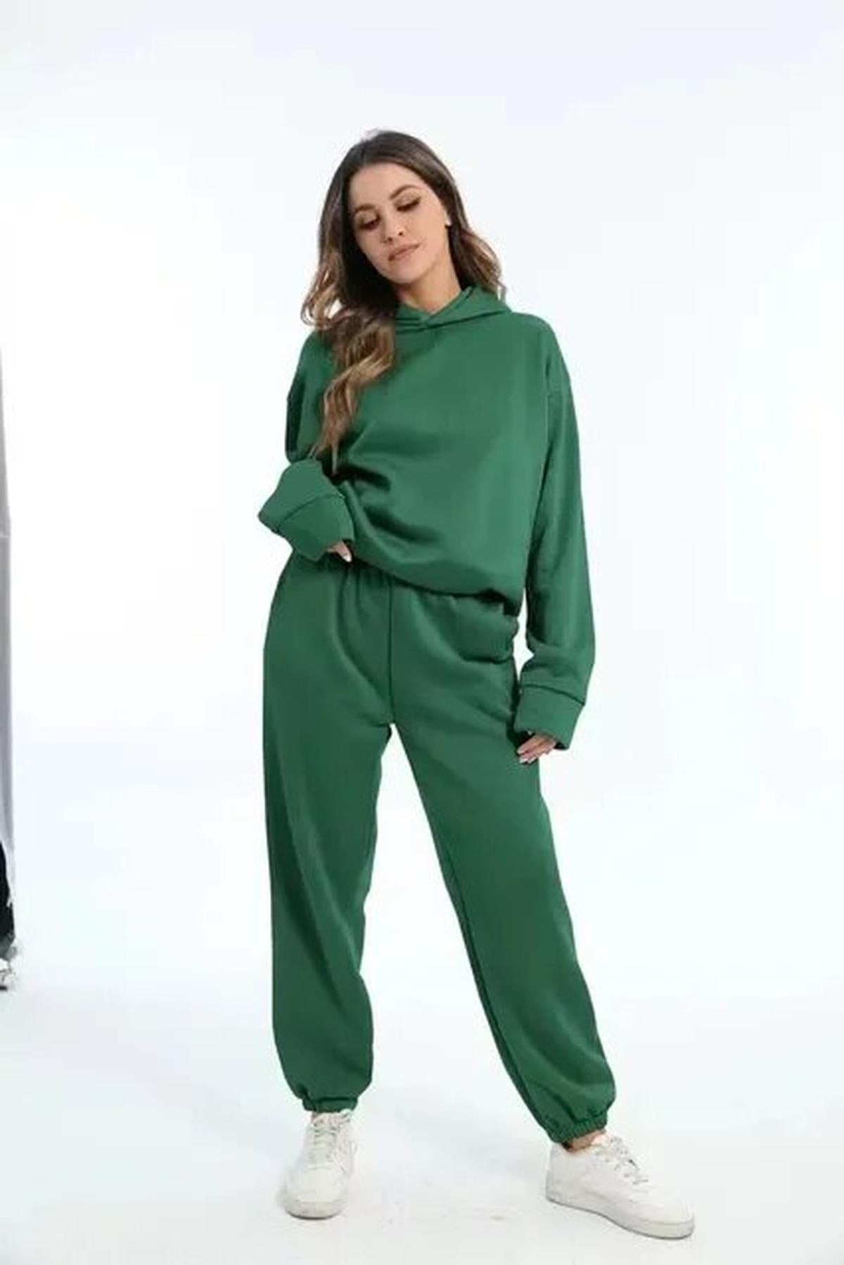Dames Trainingspak Hoodie En Jogger Set Voor Een Comfortabele Winterstijl - Harlett