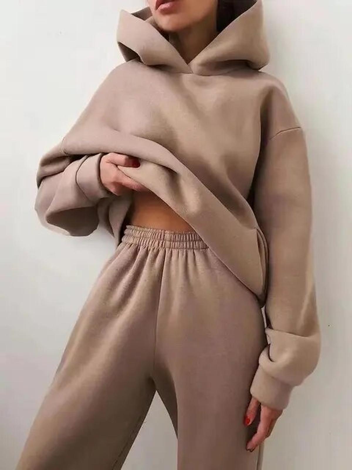 Dames Trainingspak Hoodie En Jogger Set Voor Een Comfortabele Winterstijl - Harlett