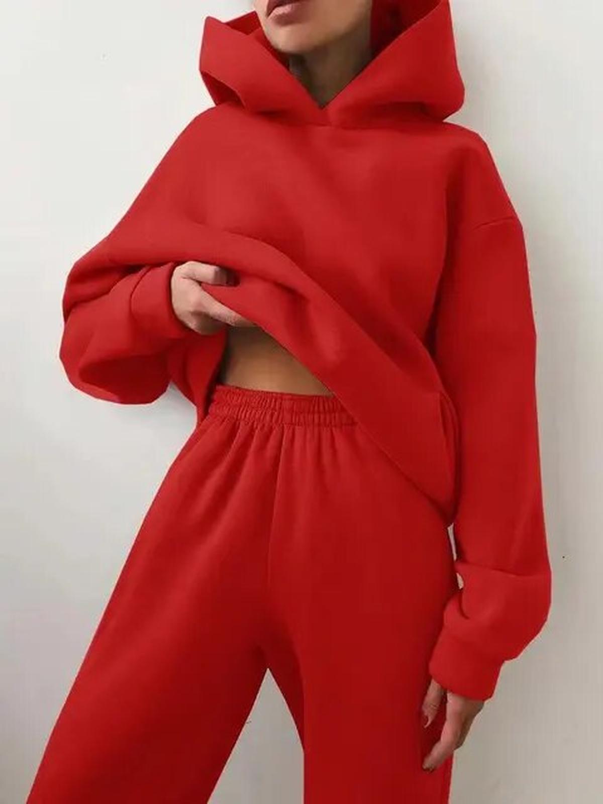 Dames Trainingspak Hoodie En Jogger Set Voor Een Comfortabele Winterstijl - Harlett