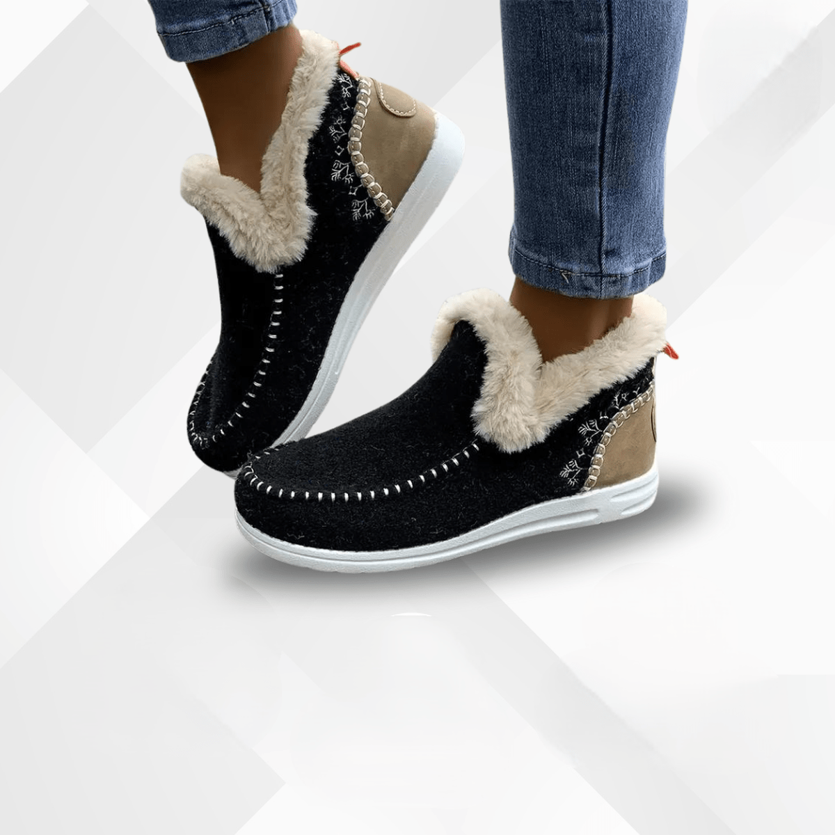 Dames Winter Comfort Schoenen Met Warme Pluche Voering En Slipvaste Zool - Harlett