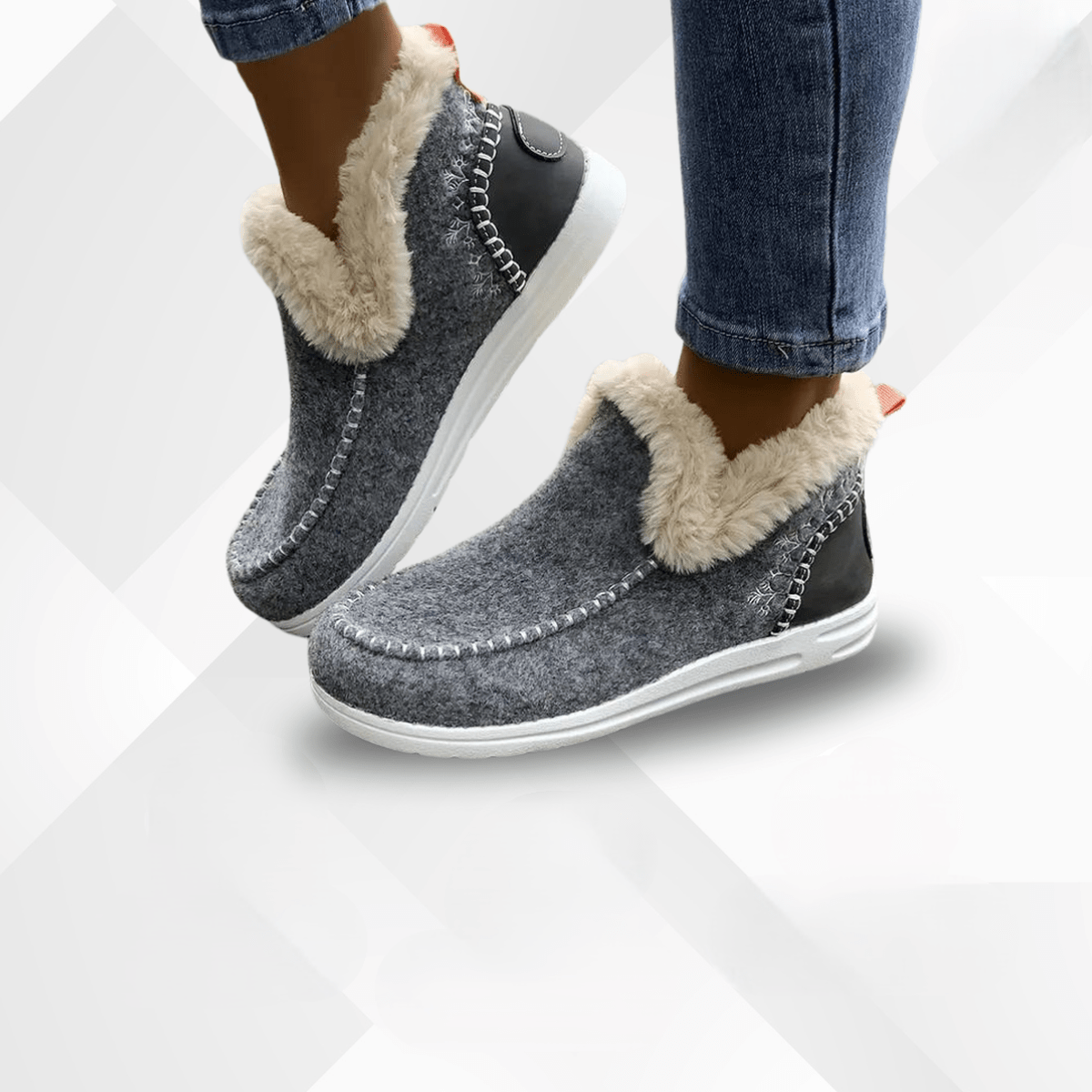 Dames Winter Comfort Schoenen Met Warme Pluche Voering En Slipvaste Zool - Harlett