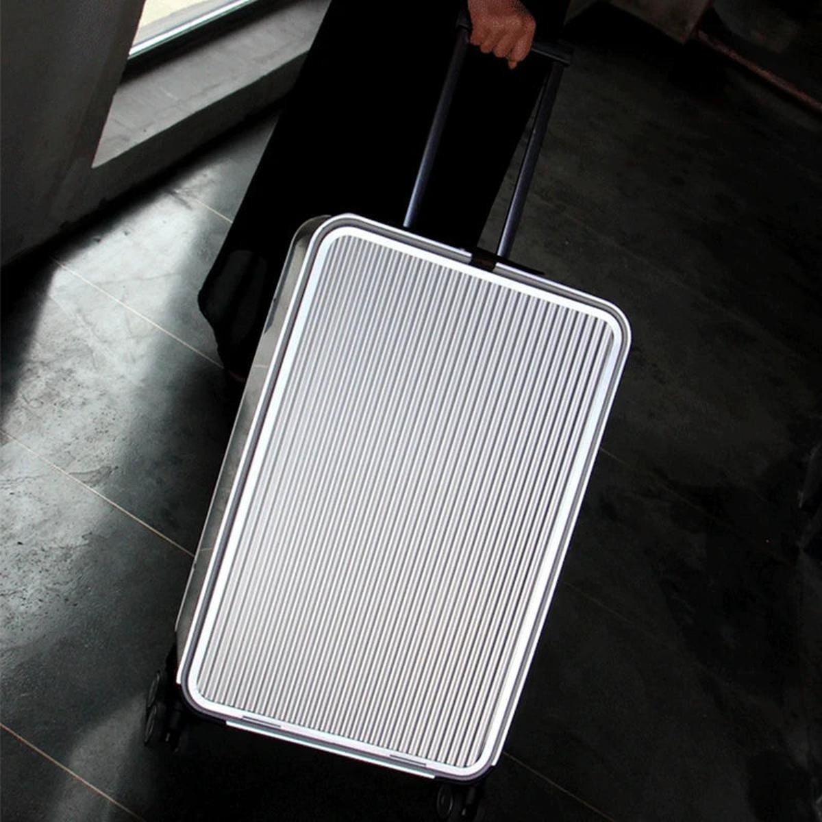 100% Aluminium Koffer Met 360° Spinnerwielen - Luxe Cabine En Ingecheckte Bagage - Harlett