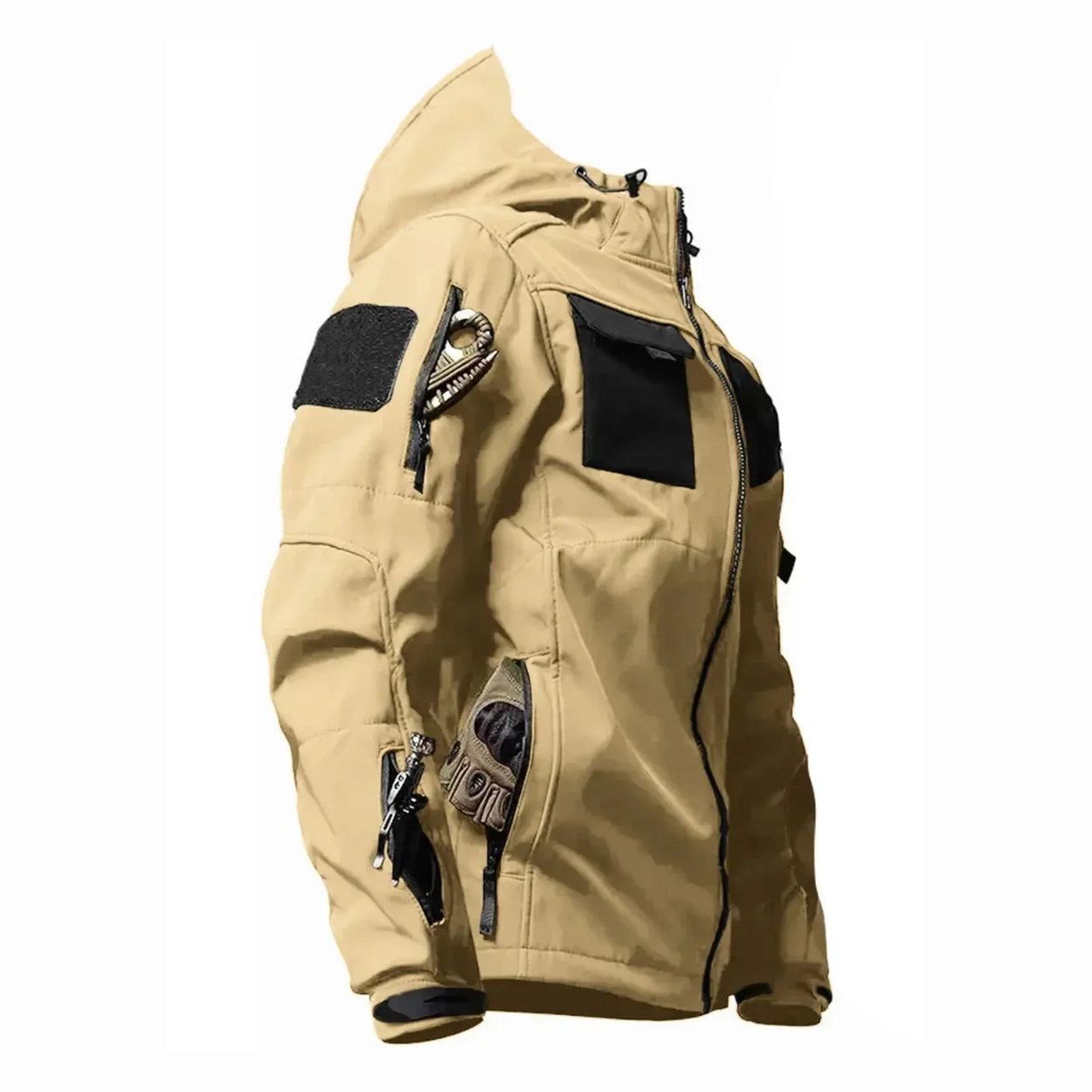 Tactical Softshell Jas Heren - Wind- & Waterdicht (Multi-Pocket)