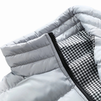 Lichtgewicht Gewatteerde Bodywarmer Met Hoge Kraag En Winddichte Ritsen