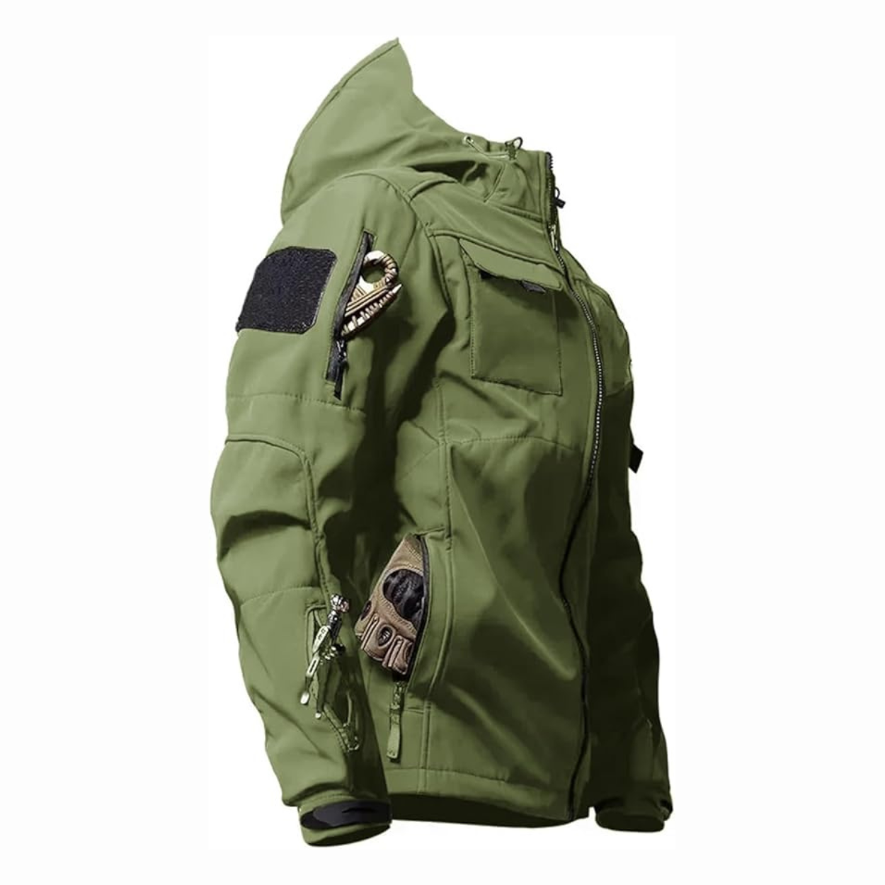 Tactical Softshell Jas Heren - Wind- & Waterdicht (Multi-Pocket)