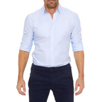 Kreukvrij Heren Shirt met Rits