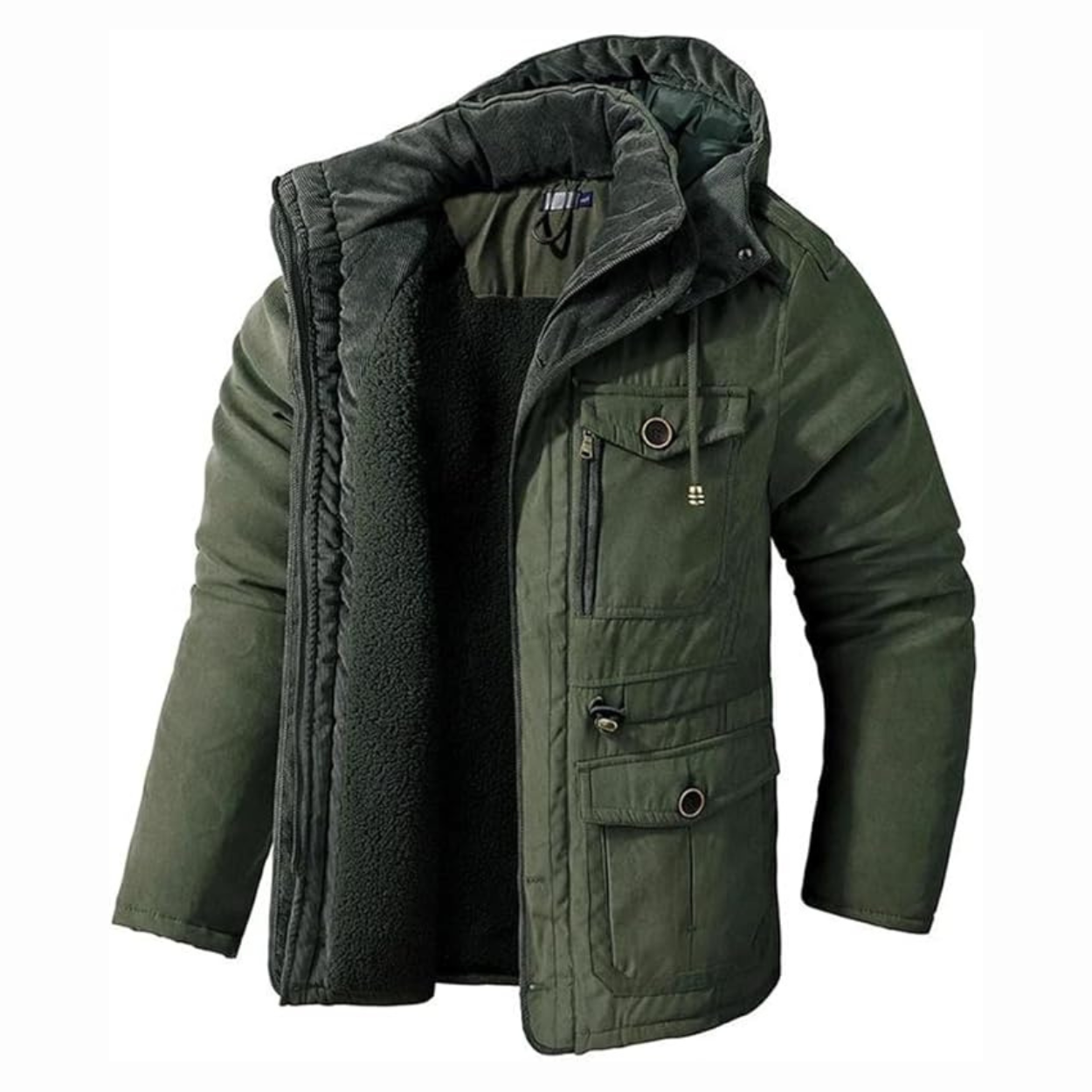 Sherpa Voering Utility Parka Voor Heren