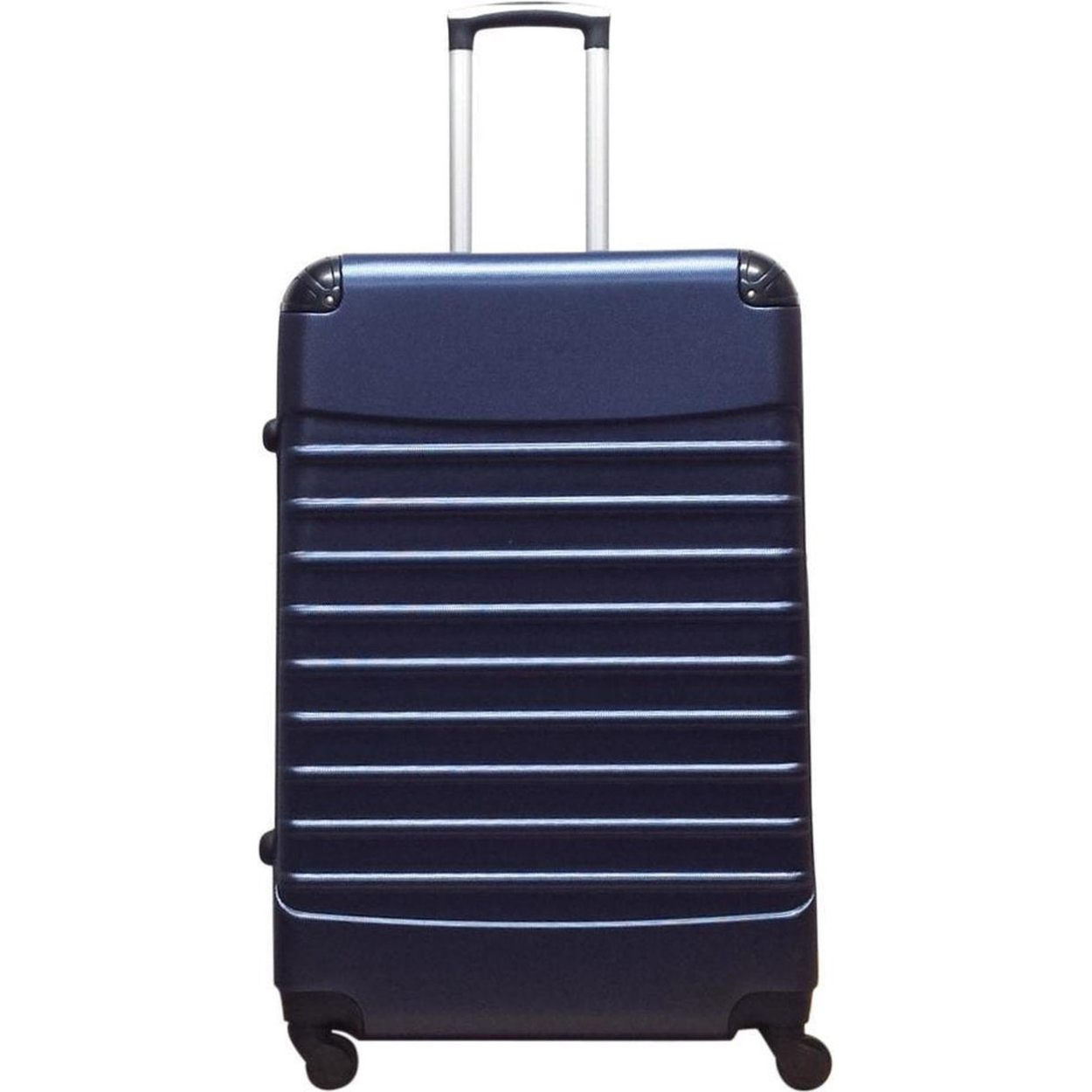 2-Delige Donkerblauwe Hard Shell Bagageset Met 4 Wielen