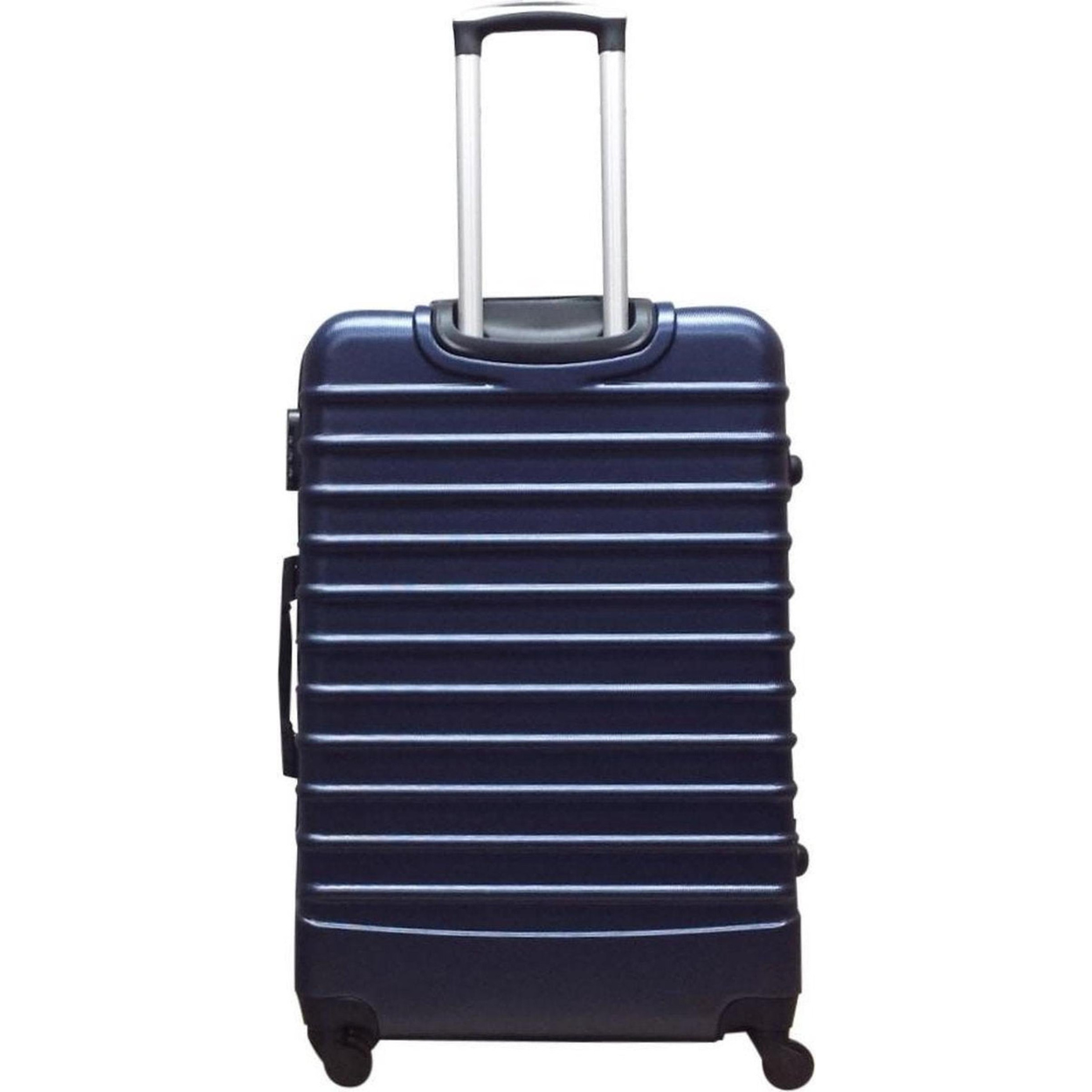 2-Delige Donkerblauwe Hard Shell Bagageset Met 4 Wielen
