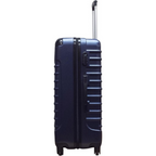 2-Delige Donkerblauwe Hard Shell Bagageset Met 4 Wielen