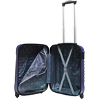 2-Delige Donkerblauwe Hard Shell Bagageset Met 4 Wielen