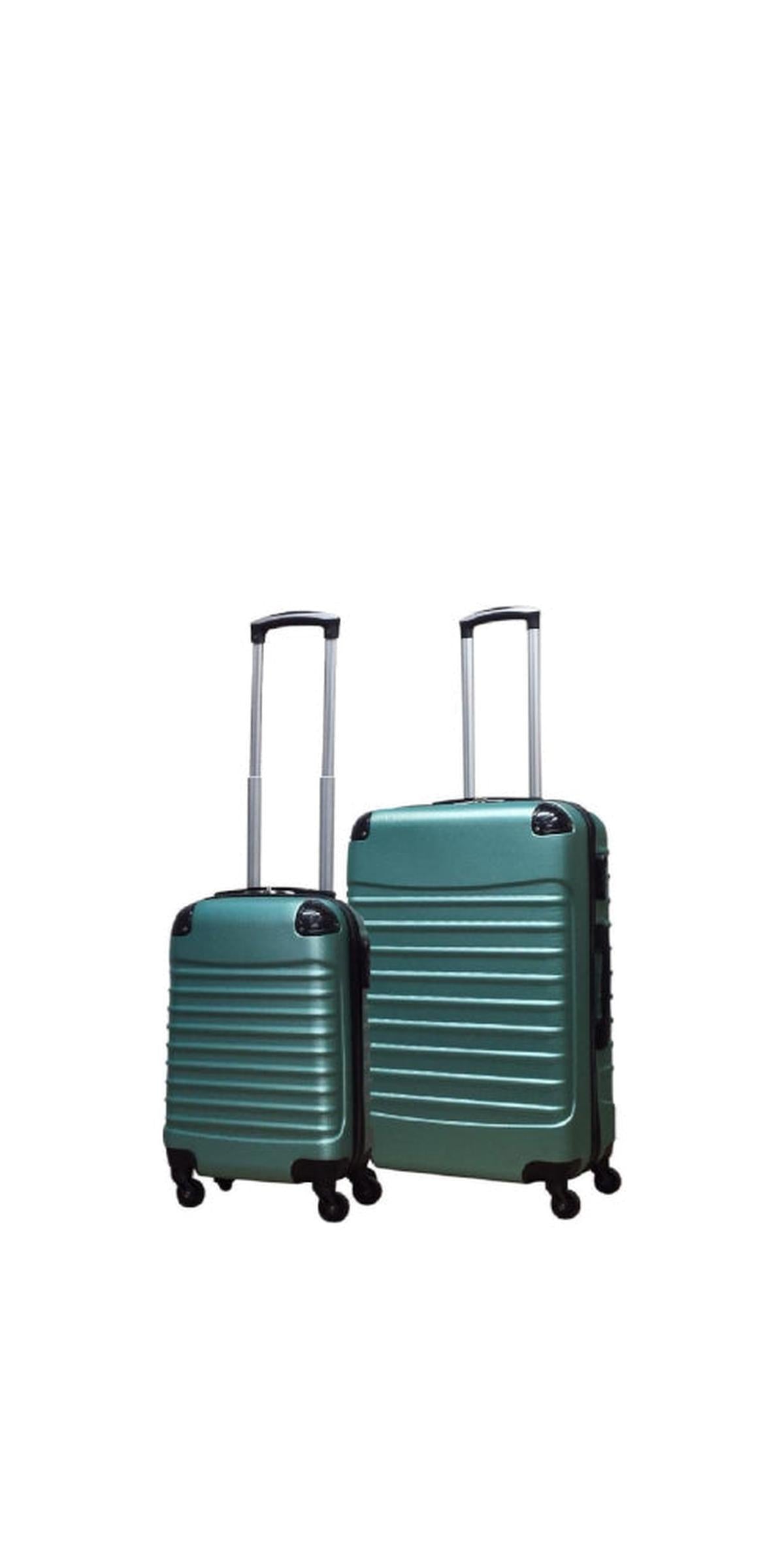 2-Delige Hard Shell ABS Kofferset Met 4 Wielen En Combinatieslot