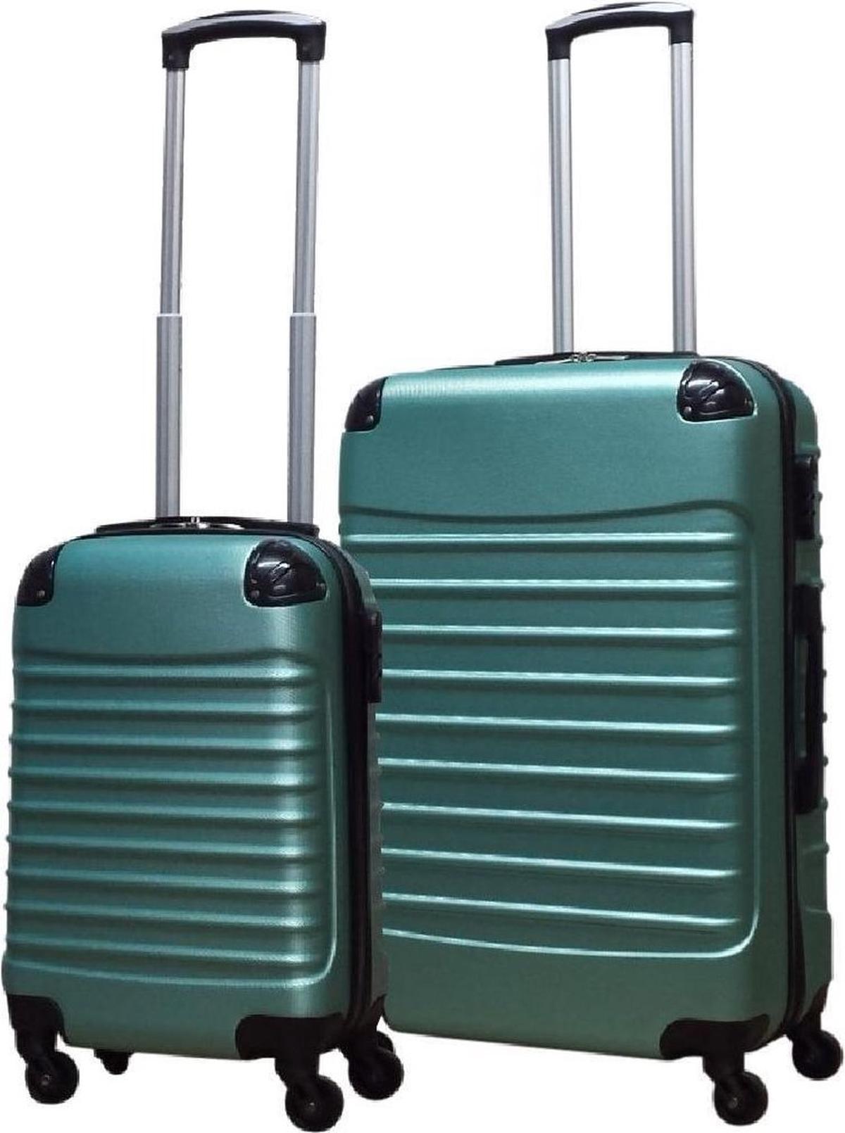 2-Delige Hard Shell ABS Kofferset Met 4 Wielen En Combinatieslot