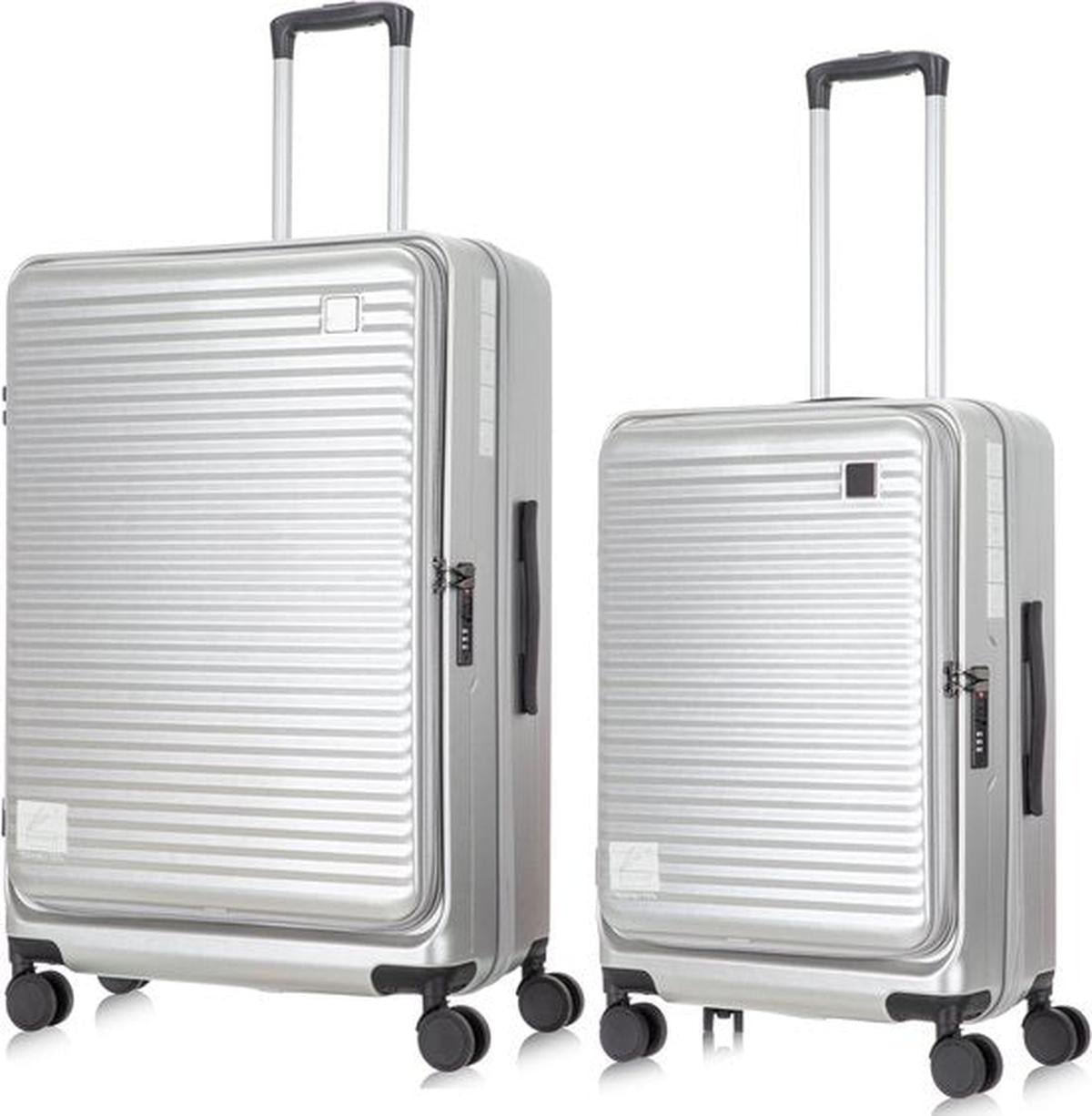 2-Delige Hard Shell Kofferset Met Laptopcompartiment