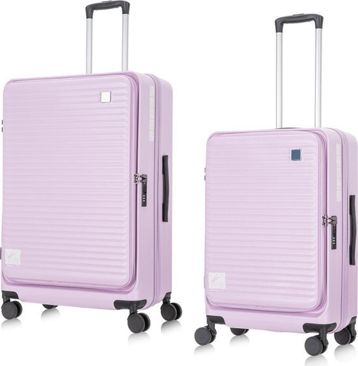 2-Delige Hard Shell Kofferset Met Laptopcompartiment