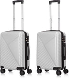 2-Delige Hard Shell Kofferset Met TSA Slot En 360° Spinner Wielen