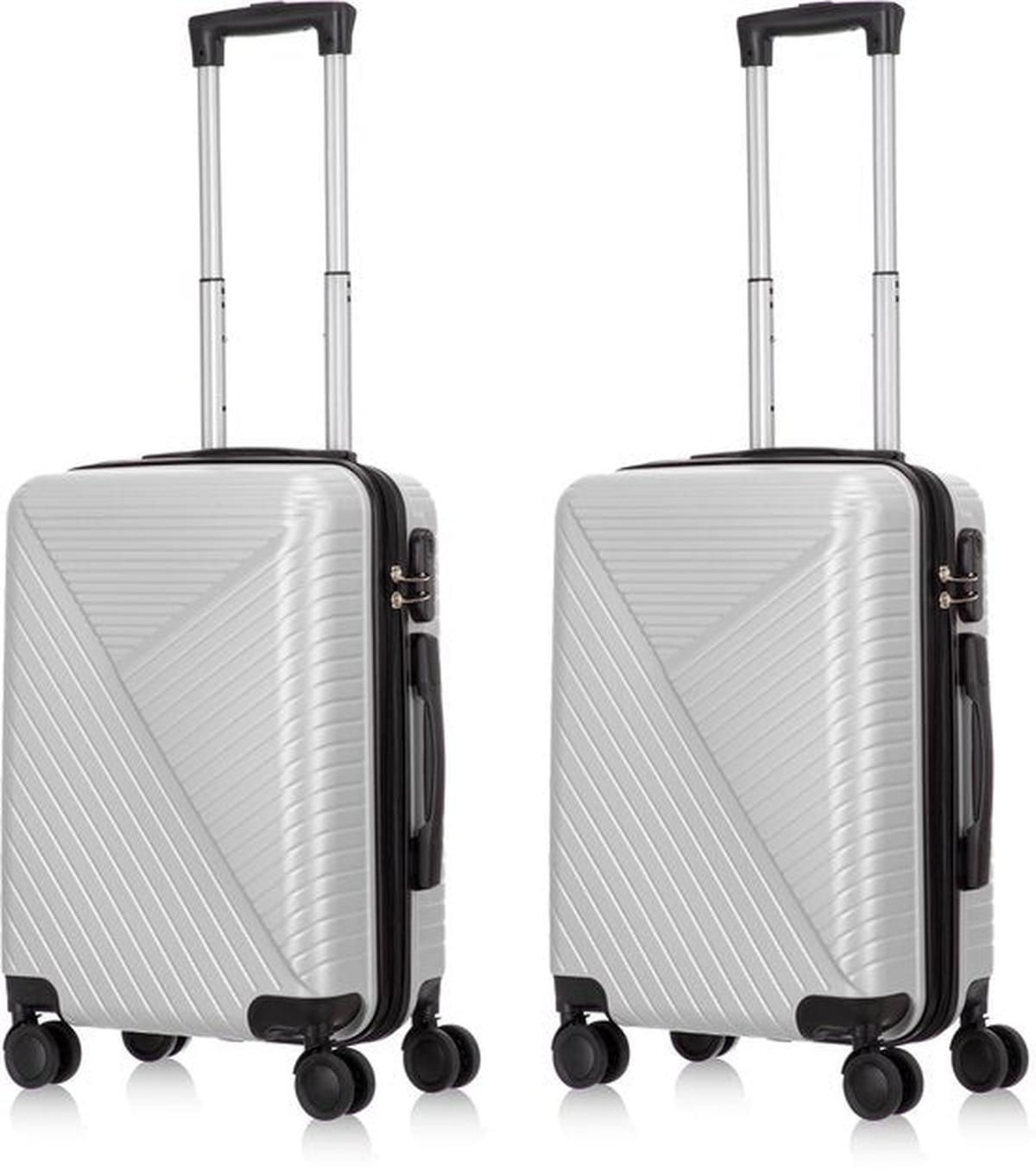 2-Delige Hard Shell Kofferset Met TSA Slot En 360° Spinner Wielen