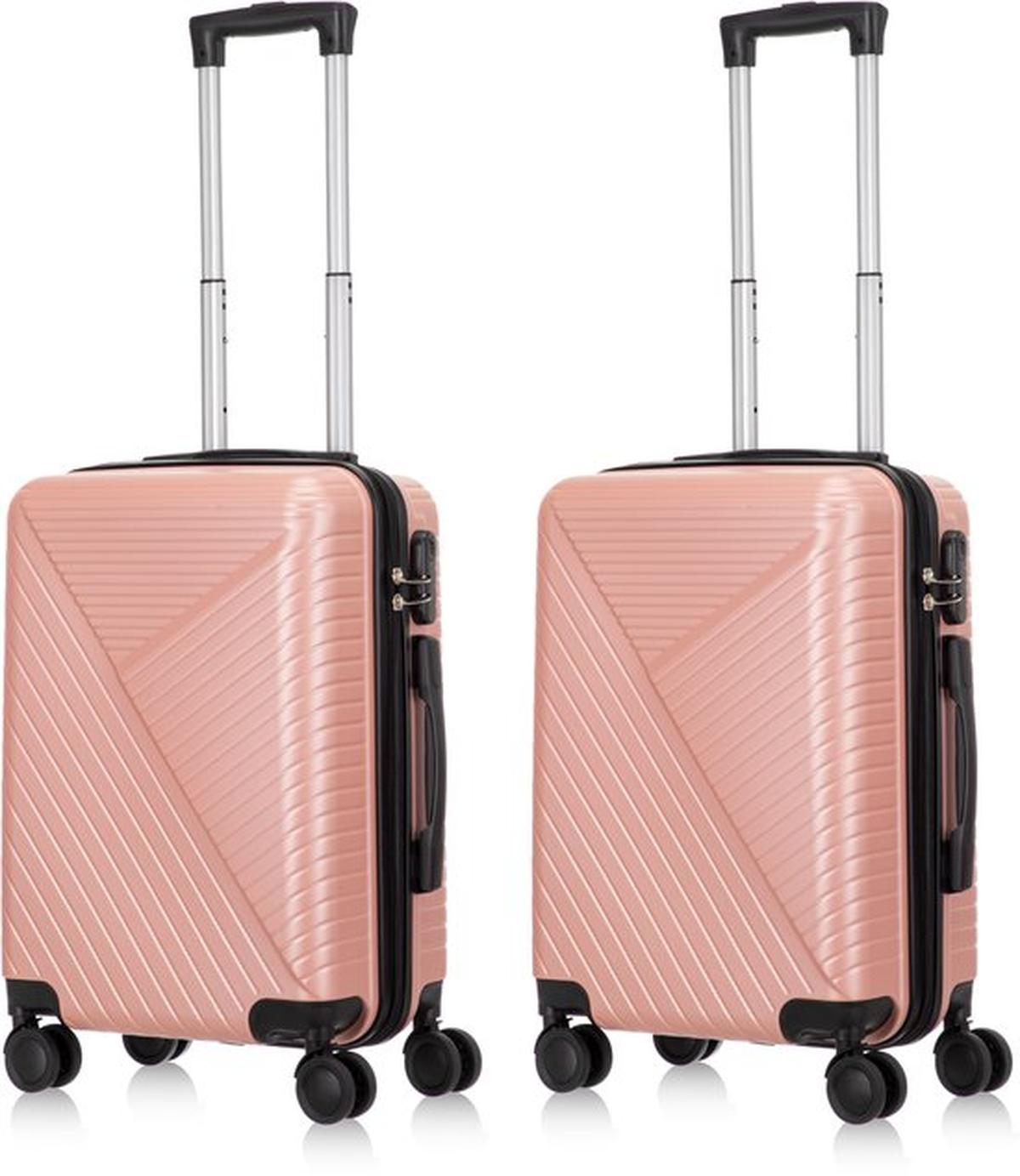 2-Delige Hard Shell Kofferset Met TSA Slot En 360° Spinner Wielen