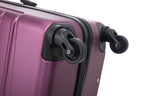 2 - Delige Hard Shell Kofferset In Paars Met 4 - Wielensysteem - Harlett