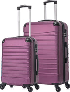 2 - Delige Hard - Shell Kofferset Met XL En S Koffer In Roze - Harlett