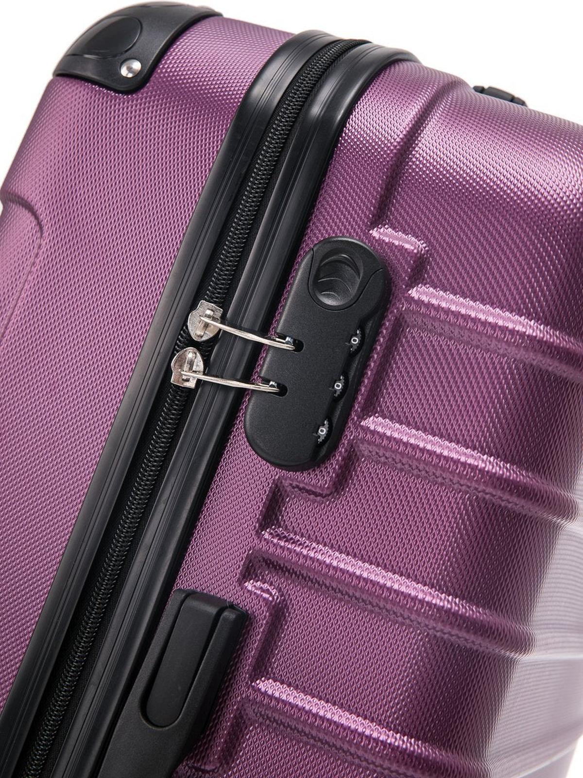 2 - Delige Hard - Shell Kofferset Met XL En S Koffer In Roze - Harlett