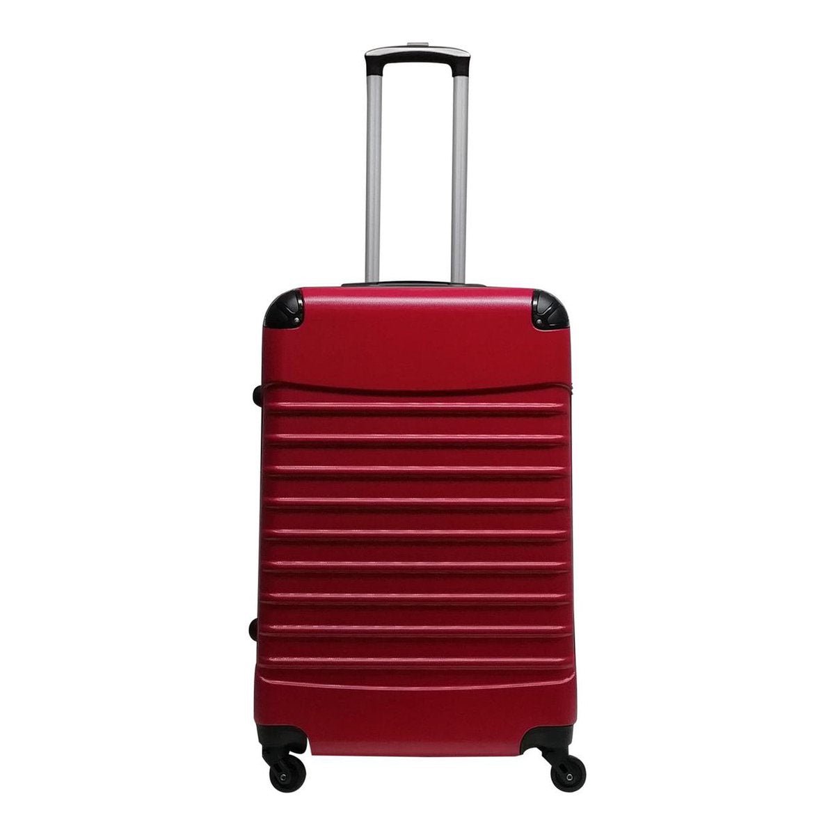 2 - Delige Rood Hard Shell Kofferset Met 4 Wielen - Harlett