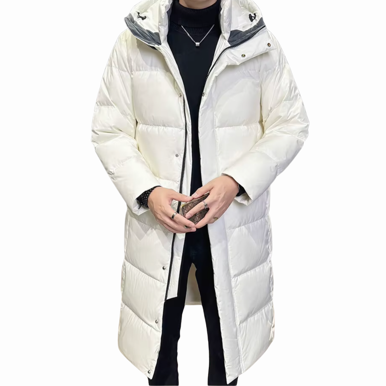 Gevoerde Weerbestendige Trenchcoat Voor Heren Met Ontspannen Pasvorm