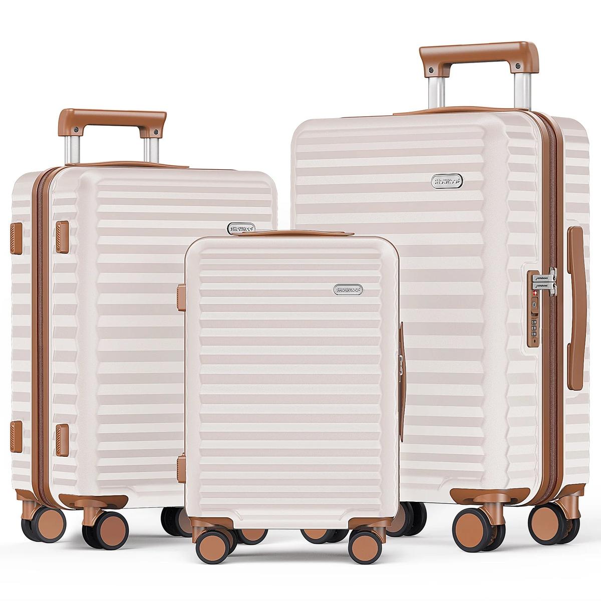 3-Delige Uitbreidbare Polycarbonaat Kofferset Met Spinner Wielen